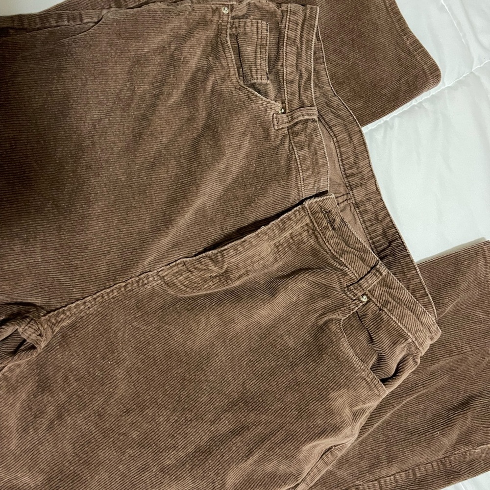 corduroy brown flared pants 2XL